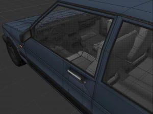 VW Volkswagen golf 2 3D Model