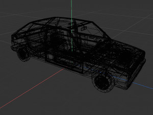 VW Volkswagen golf 2 3D मॉडल