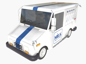 Grumman milk truck Modelo 3D