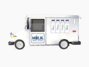 Grumman milk truck Modelo 3D