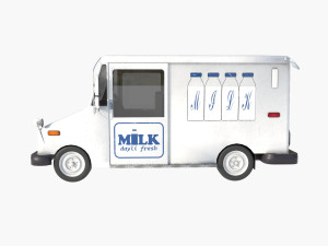 Grumman milk truck Modelo 3D