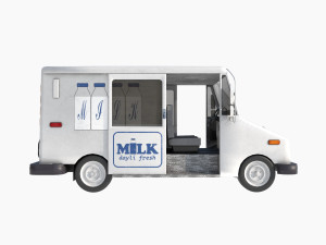 Grumman milk truck Modelo 3D