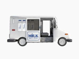 Grumman milk truck 3D Model