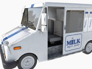 Grumman milk truck Modelo 3D