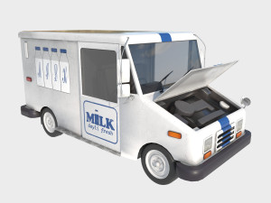 Grumman milk truck Modelo 3D