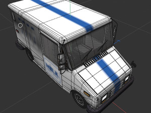 Grumman milk truck Modelo 3D