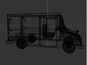 Grumman milk truck Modelo 3D