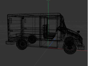 Grumman milk truck 3D Model