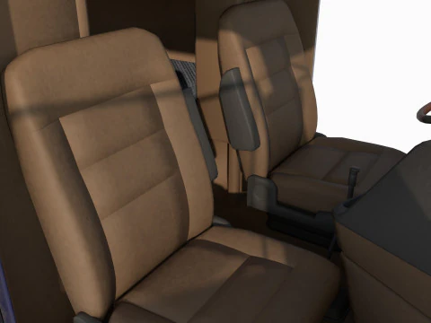 Reightliner coronado with flame paint 3D Model