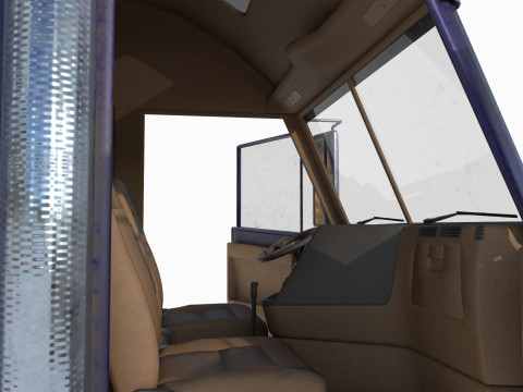 Reightliner coronado with flame paint 3D 模型