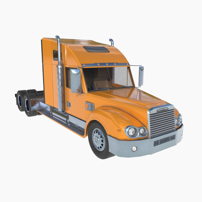 Freightliner Coronado 3D Model .c4d .max .obj .3ds .fbx .stl .blend 