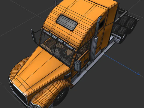 Freightliner Coronado 3D Model