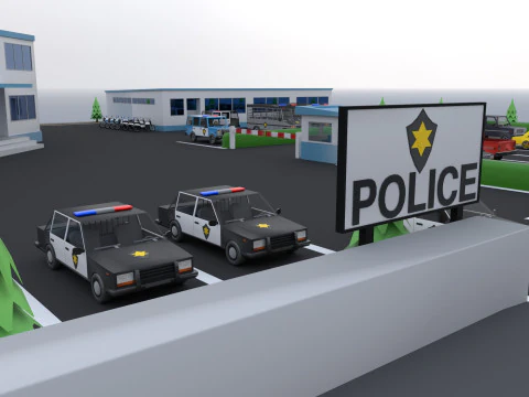 Police station 3D Model