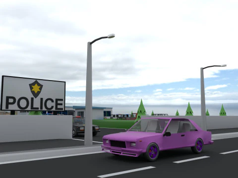 Police station 3D Model