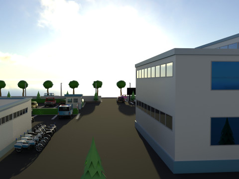 Police station 3D मॉडल