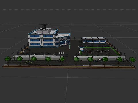 Police station 3D Model