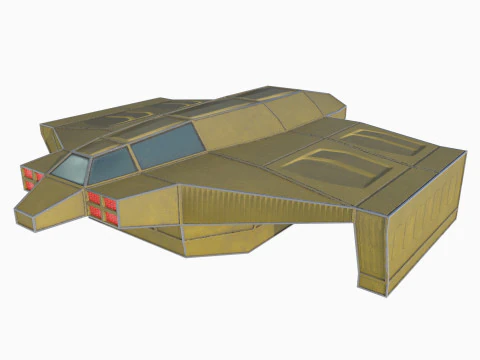 Грузовой корабль v1 3D Модель