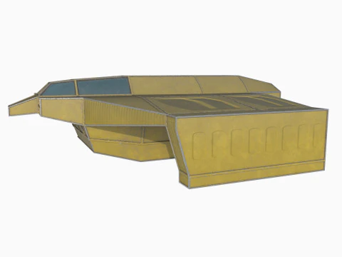 Cargo ship v1 3D Model