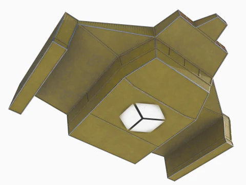 Cargo ship v1 3D Model