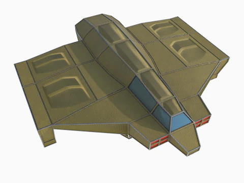 Cargo ship v1 3D Model