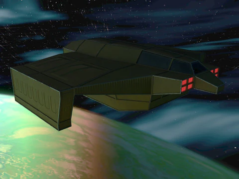 Cargo ship v1 3D Model