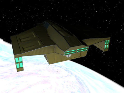 Cargo ship v1 3D Model