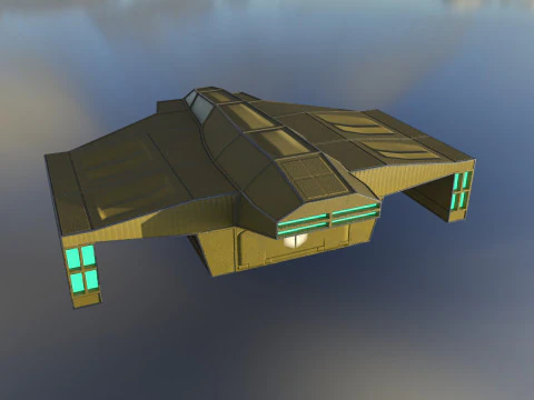 Cargo ship v1 3D Model