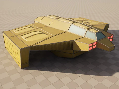 Cargo ship v1 3D Model