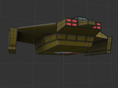 Cargo ship v1 3D Model