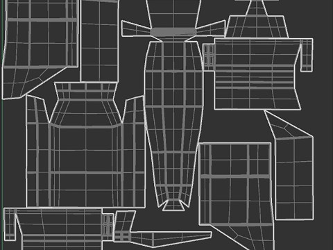 Cargo space ship v2 3D-Modell