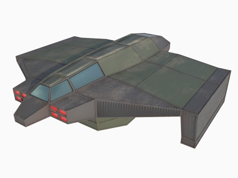 Cargo space ship v3 Modelo 3D