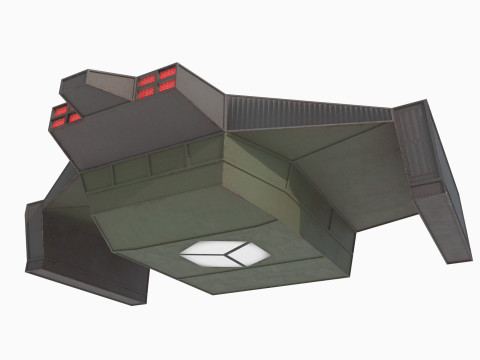 Cargo space ship v3 Modelo 3D