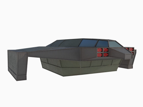 Cargo space ship v3 Modelo 3D