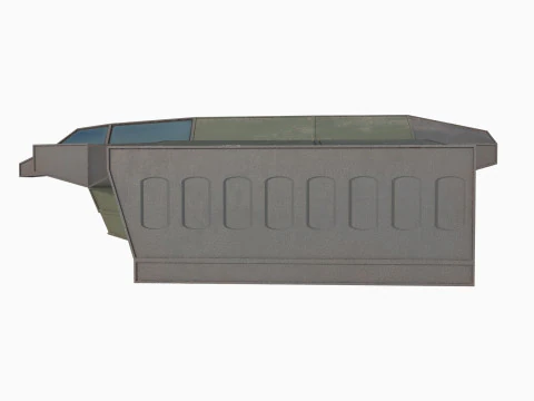 Cargo space ship v3 3D Model