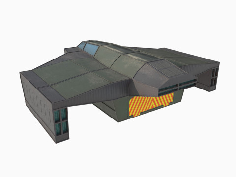 Cargo space ship v3 Modelo 3D