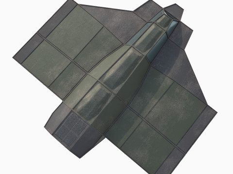 Cargo space ship v3 Modelo 3D