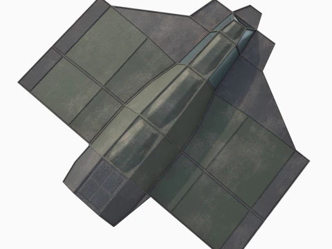 Cargo space ship v3 3D Model