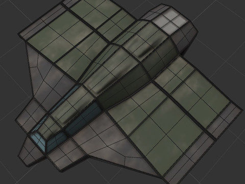 Cargo space ship v3 Modelo 3D