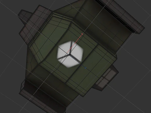 Cargo space ship v3 3D Model