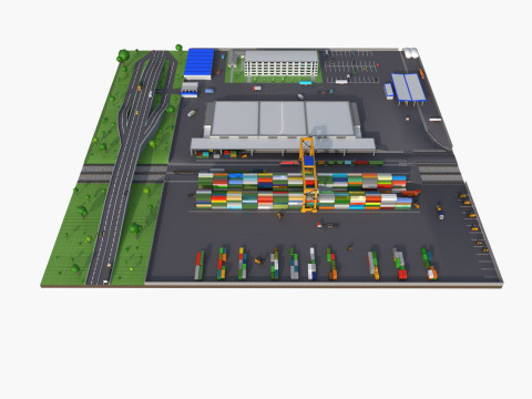 Logistic center 3D Model