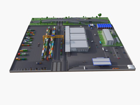 Logistic center Model 3D