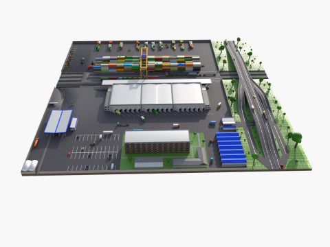 Logistic center Model 3D