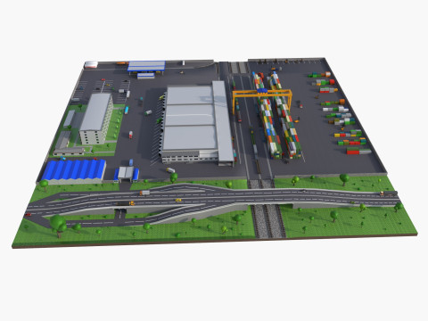 Logistic center Model 3D