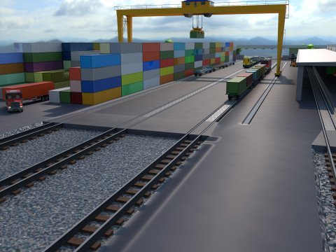 Logistic center Model 3D