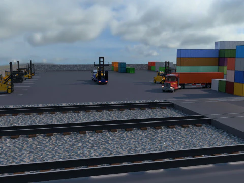 Logistic center 3D Model