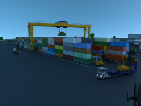 Logistic center Model 3D