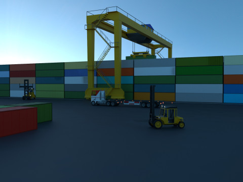 Logistic center Model 3D