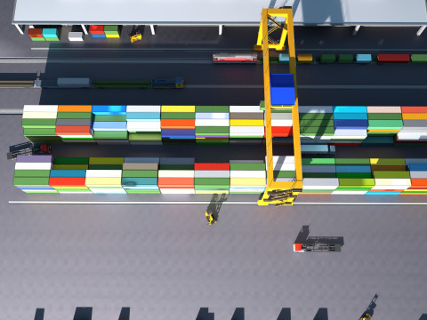 Logistic center Model 3D