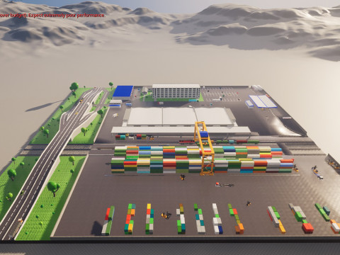Logistic center Model 3D