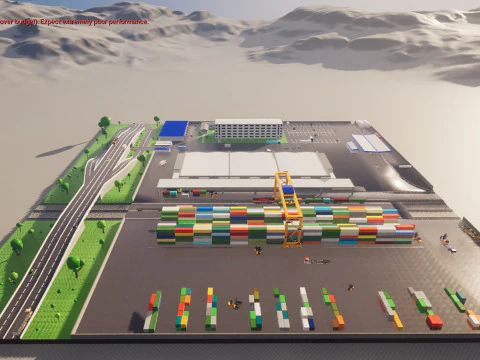 Logistic center 3D Model